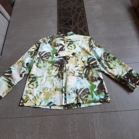 Ruby Rd. Green and Brown Utility Jacket - Picture 13 of 13